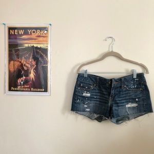 Booty Shorts, Size Four, Ripped - American Eagle